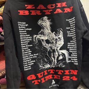 Zach Bryan Quittin Time Tour Hoodie 2024